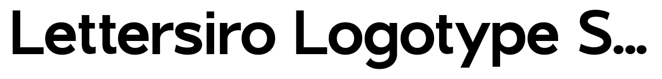 Lettersiro Logotype Sans
